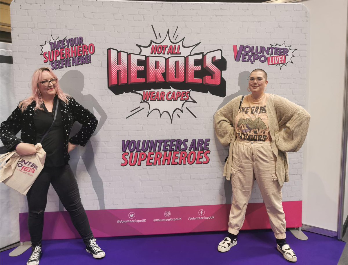 Claire and Joz have been investigating new ways we can support our volunteers and connect with local communities at <a href="/VolunteerExpoUK/">Volunteer Expo Live - The UK Volunteering Show!</a> 🦸‍♀️🦸 Exciting things on the way!
