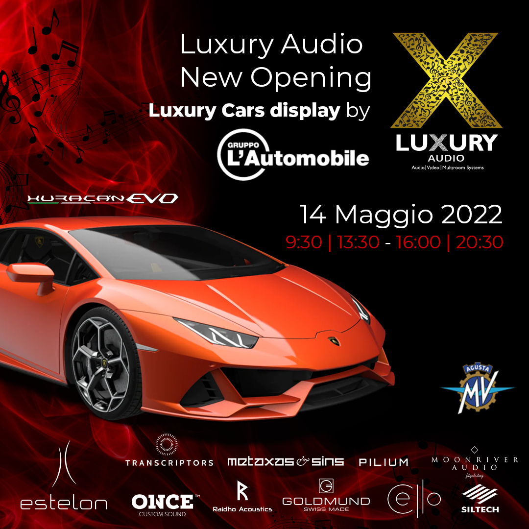 AlfredoHighEnd's tweet photo. 🥂 Luxury Audio New Opening &amp; Luxury Cars display by Gruppo L'Automobile.
14 Maggio, Via R. Gasparri, 56/58 CE!
https://t.co/vpAydutR0O
#luxuryaudio #luxurygroup #newstore #newopening #lamborghini #HuracanEvo #gruppolautomobile #evento #eventicaserta #luxurylife #topbrand https://t.co/SoTcdpjsxG