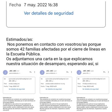 TrinittiSP's tweet photo. Poca educación en @EducaAnd, aún siguen sin responder a las demandas del @CEIPJMdelcampo. Pero a lo mejor con las elecciones alguien mueve ficha... ¿Una foto señor @macarflo?
#DevolvedlaLineaYA #BajadadeRatioYa https://t.co/3PvF0ZPRtm