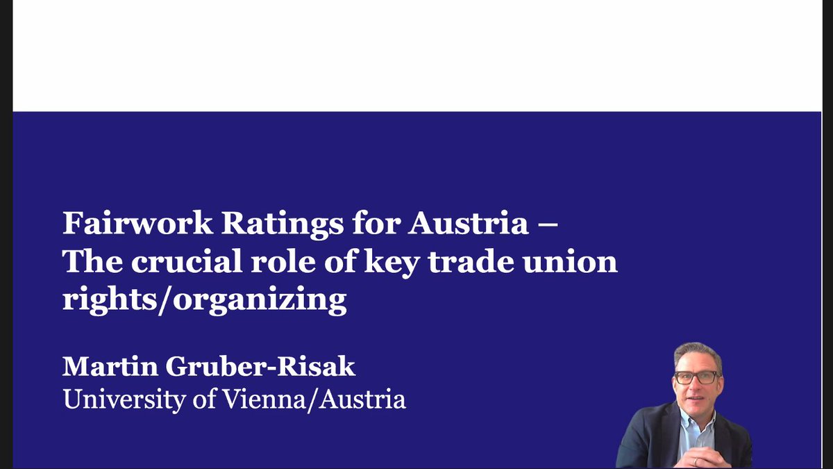 TowardsFairWork's tweet photo. #FairworkAustria report launch

@MartinRisak explains the importance of organising rights in the #EU platform work directive https://t.co/iQeQst9EoL