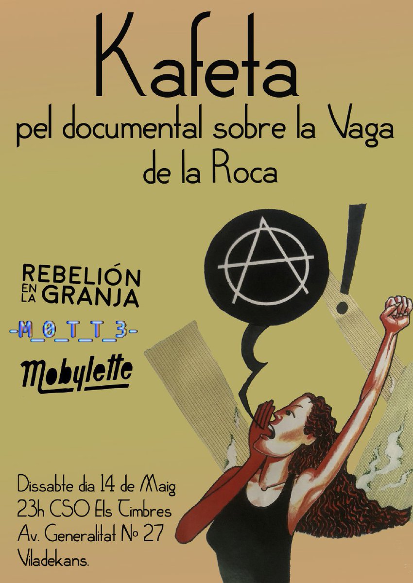 HuelgaRoca76's tweet photo. Y el sábado, en el @CSOelsTimbres, concierto en beneficio a la financiación del documental de los 95 días de Huelga de la factoría Roca del año 76. También podéis colaborar en el siguiente enlace👉👉https://t.co/O0PER0I9BT https://t.co/TH5EkLdtZw