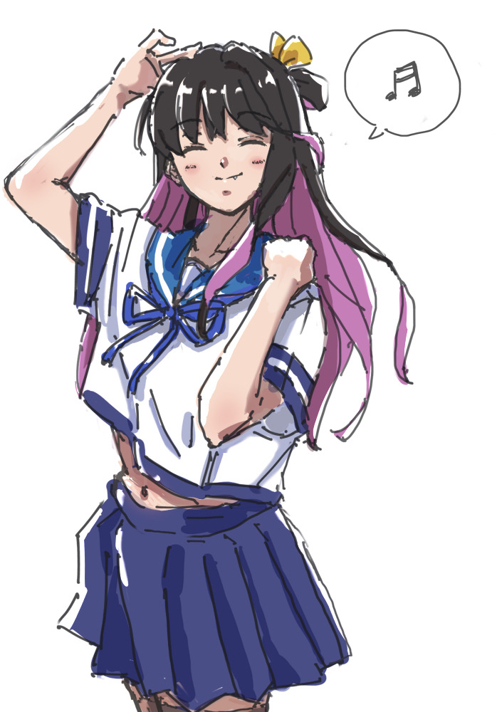 長波(艦これ) 「練習rkgk
長波サマ+吹雪型 」|LD@ZC32S(Skeb募集中！)のイラスト