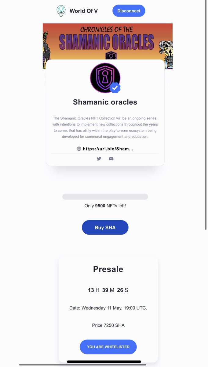 krypto_dr's tweet photo. Ready or not, here we come
12.5 hrs left for #presales
#SHA #SHAman #vnft #nft
#vechain #mint #vegnomes https://t.co/jPF2Zbz5oY
