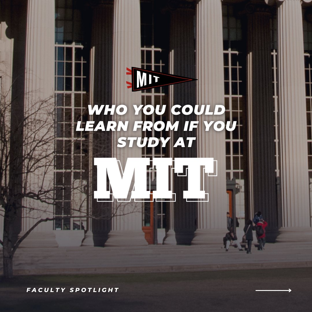 CrimsonEdu's tweet photo. MIT professors are the best of the best. 
​
​If you're considering MIT or just curious about the professors at this prestigious school, check out which MIT professors made our Crimson spotlight. 🤩 
​
#mit #mitprofessors #mitfaculty #crimsoneducation https://t.co/961M42j3cd