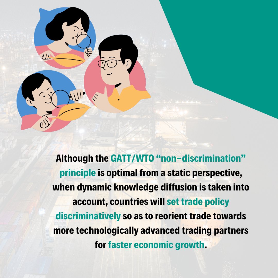 aci_lkyspp's tweet image. Although #non-discrimination is optimal, once dynamic knowledge diffusion is considered, countries will set trade policy discriminatively. This helps them with faster economic growth.

Read now aciperspectives.com/2022/05/11/wha…

#NUSResearch #KnowledgeDiffusion #TradePolicy #EconomicGrowth