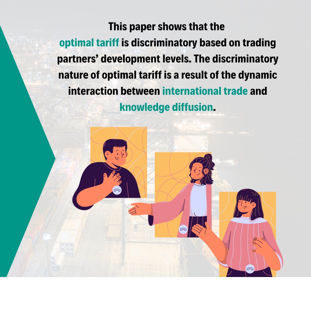 aci_lkyspp's tweet image. Although #non-discrimination is optimal, once dynamic knowledge diffusion is considered, countries will set trade policy discriminatively. This helps them with faster economic growth.

Read now aciperspectives.com/2022/05/11/wha…

#NUSResearch #KnowledgeDiffusion #TradePolicy #EconomicGrowth