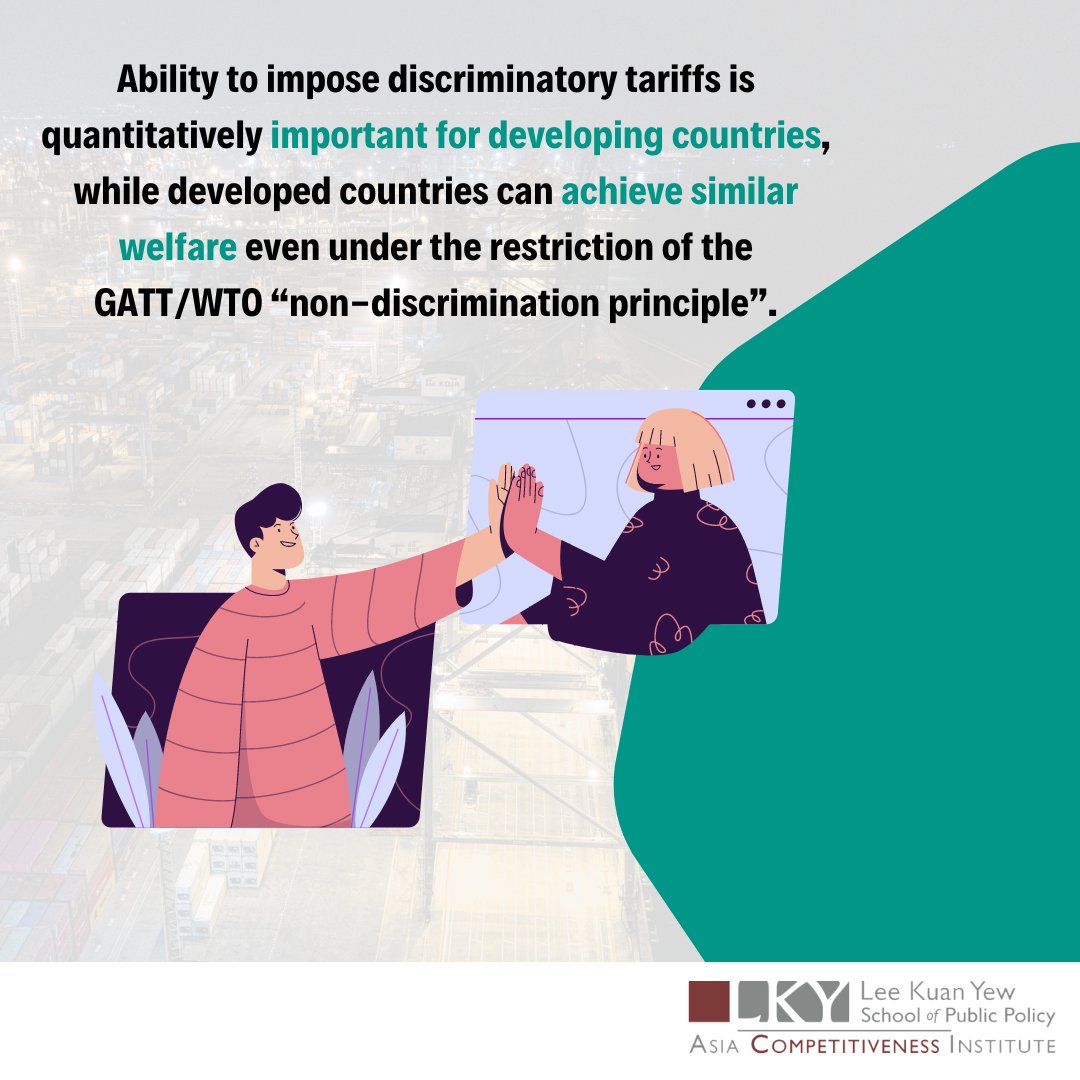 aci_lkyspp's tweet image. Although #non-discrimination is optimal, once dynamic knowledge diffusion is considered, countries will set trade policy discriminatively. This helps them with faster economic growth.

Read now aciperspectives.com/2022/05/11/wha…

#NUSResearch #KnowledgeDiffusion #TradePolicy #EconomicGrowth