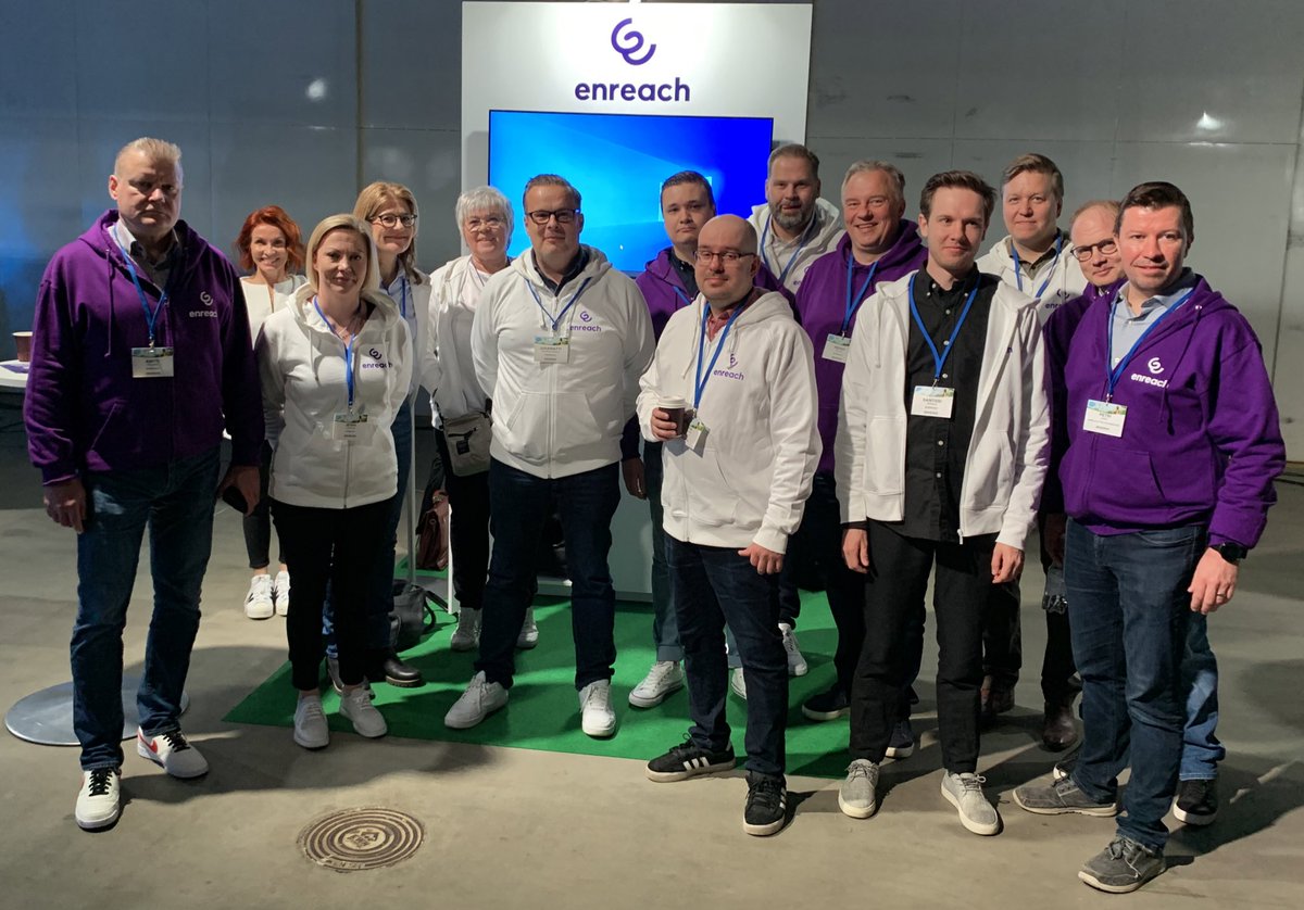 Täällä ollaan #salesforcelivehelsinki’ssä! Mahtavaa tavata taas ihmisiä livenä! 🤩 
 #enreach #voiceforsalesforce <a href="/messukeskus/">Helsingin Messukeskus</a>