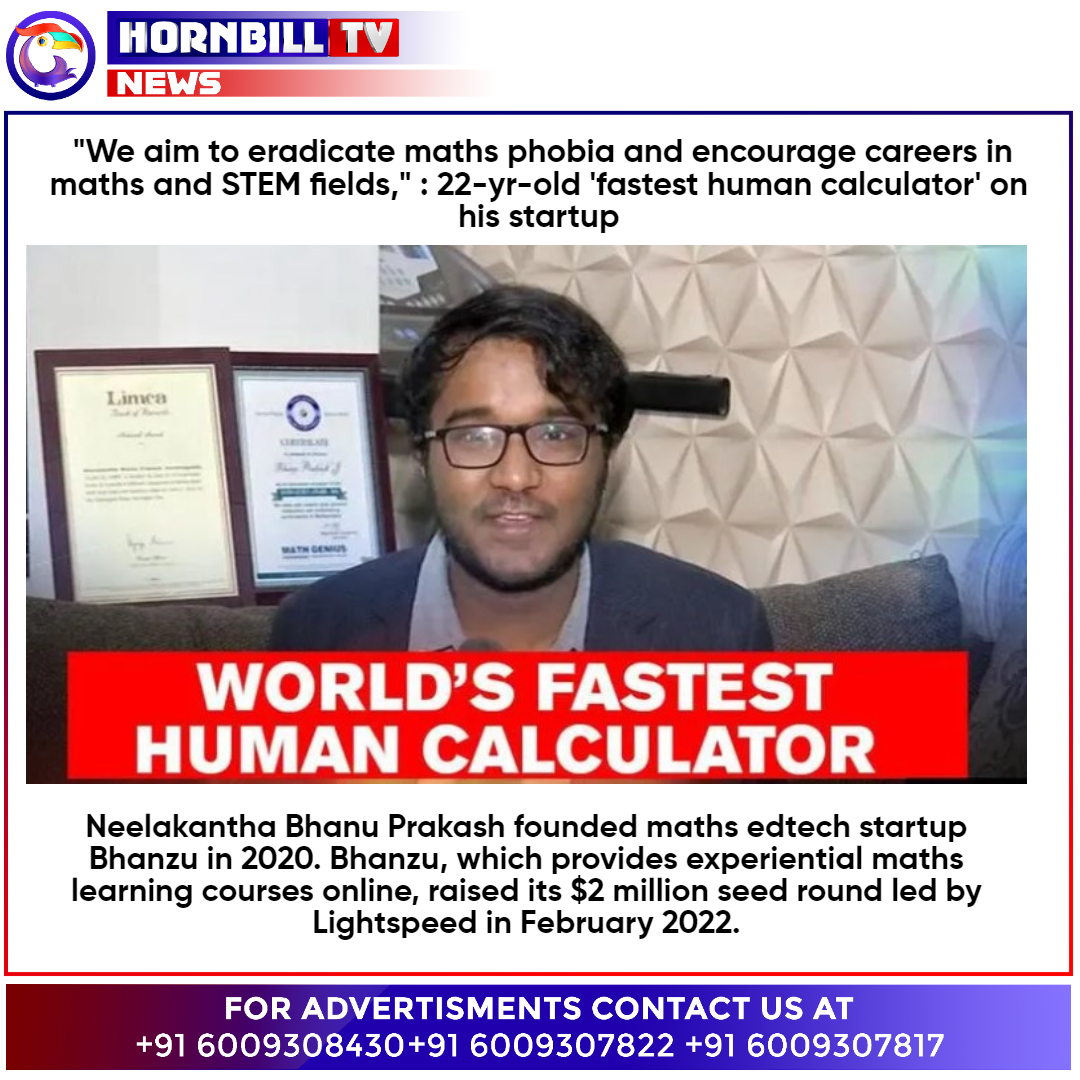 hornbilltv's tweet photo. Fastest human calculator want's to eradicate maths phobia and encourage careers in maths &amp; STEM fields.

Watch HornbillTV on Airtel 650, JioTV, JIOTV APP, TATASKY 1978
Download on Play Store &amp; AppStore

#calculator #lightspeed #math #stemfields #edtech #hornbilltv #news https://t.co/c5CvCJaZCd