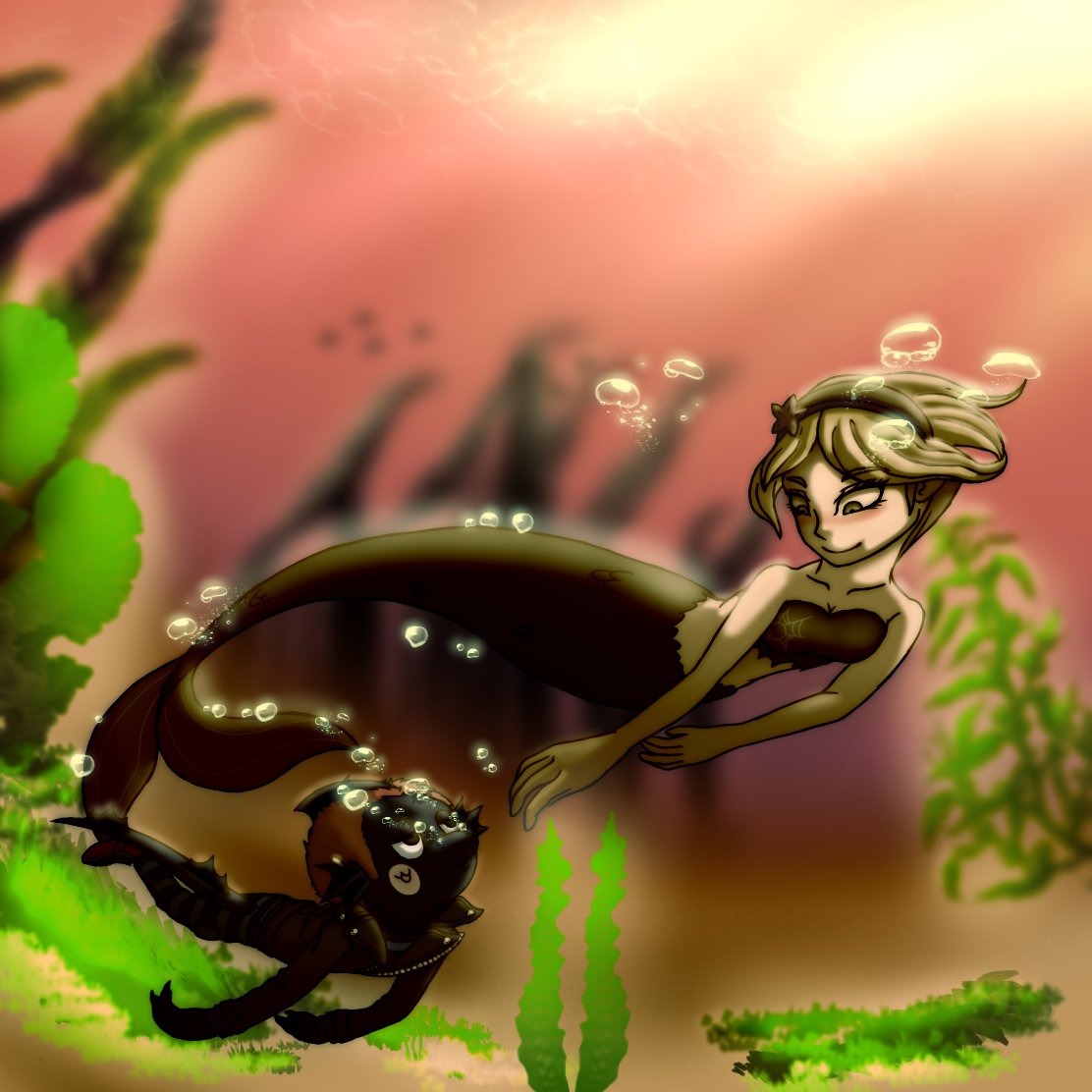 gozoban's tweet photo. happy birthday Kirumi!! 🎂🧹
wanted to practice drawing other characters aside from Ryoma, so here's a Tojoshi/MerMay pic 💙💚
(merMAID)
---
#danganronpa #danganronpav3 #ryomahoshi #kirumitojo #tojoshi #mermay2022 https://t.co/0F7C1YPiFw