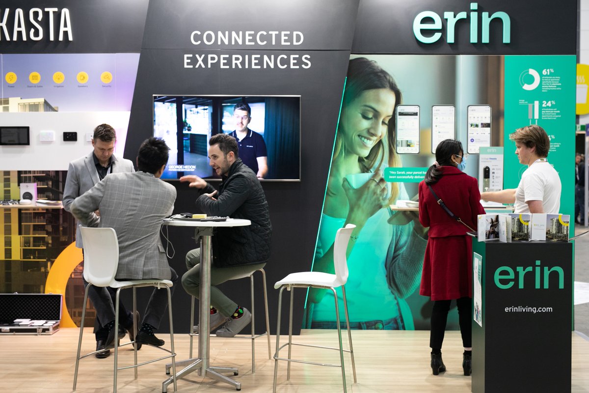 DesignBUILDexpo's tweet photo. Have you met the team at Kasta &amp; Erin yet? They're exhibiting at Stand H30, showcasing how they're transforming homes and buildings into vibrant, connected communities through one mobile app. Head over to chat all things smart buildings! 

#DesignBUILD #DesignBUILDReimagined https://t.co/iZc1d0q8tL