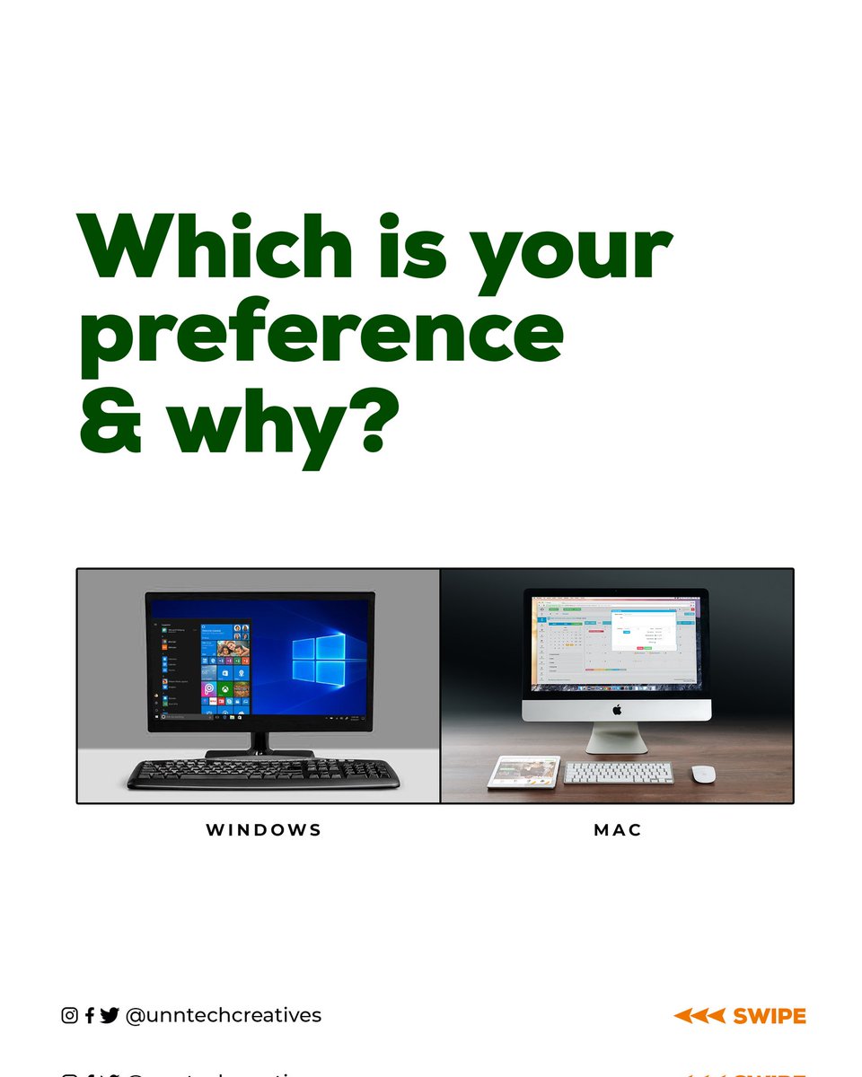 UnnTech's tweet photo. Sorry we ghosted everyone. It's been a while we said anything. So let's start with this, what is your preferred machine and why?
Let's Educate ourselves today.
#macusers #Windows #MacBook #macvswindows https://t.co/GjiiPBMc7X