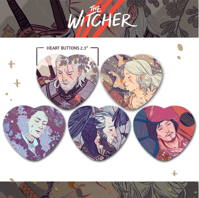 also bringing the witcher heart buttons back on preorder :V 