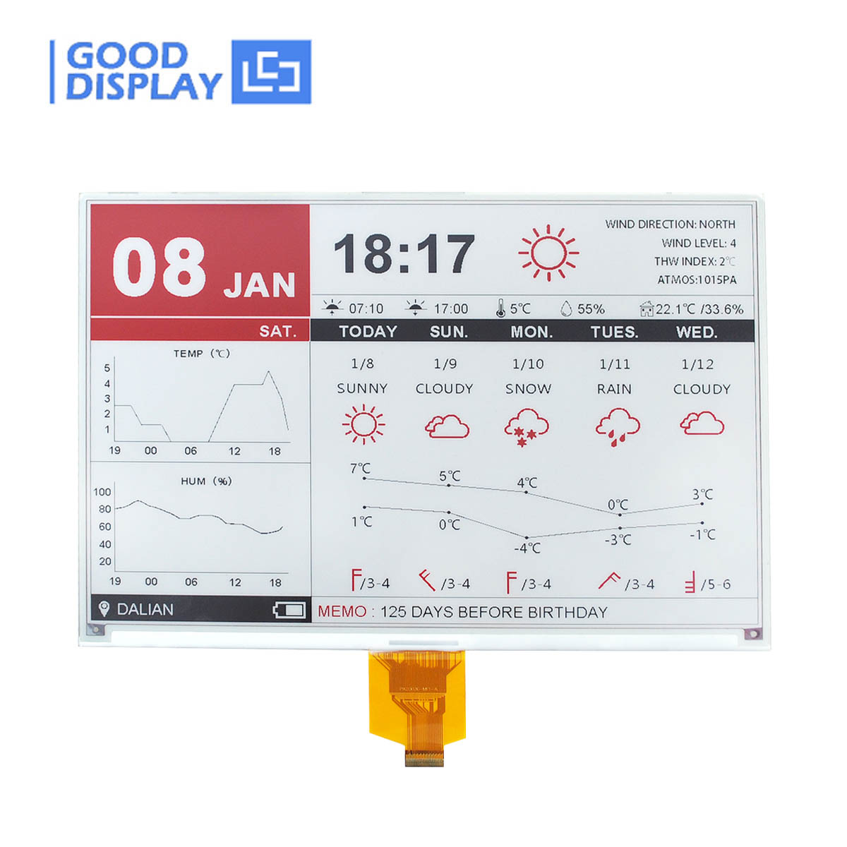 GoodDisplayCN's tweet photo. New Product 10.2 inch ePaper tri-color GDEQ102Z90
#GoodDisplay #EInk #largesize #lowpower #ESL #digitalsignage #GDEQ102Z90 #SPI https://t.co/tKRWjYFhLC