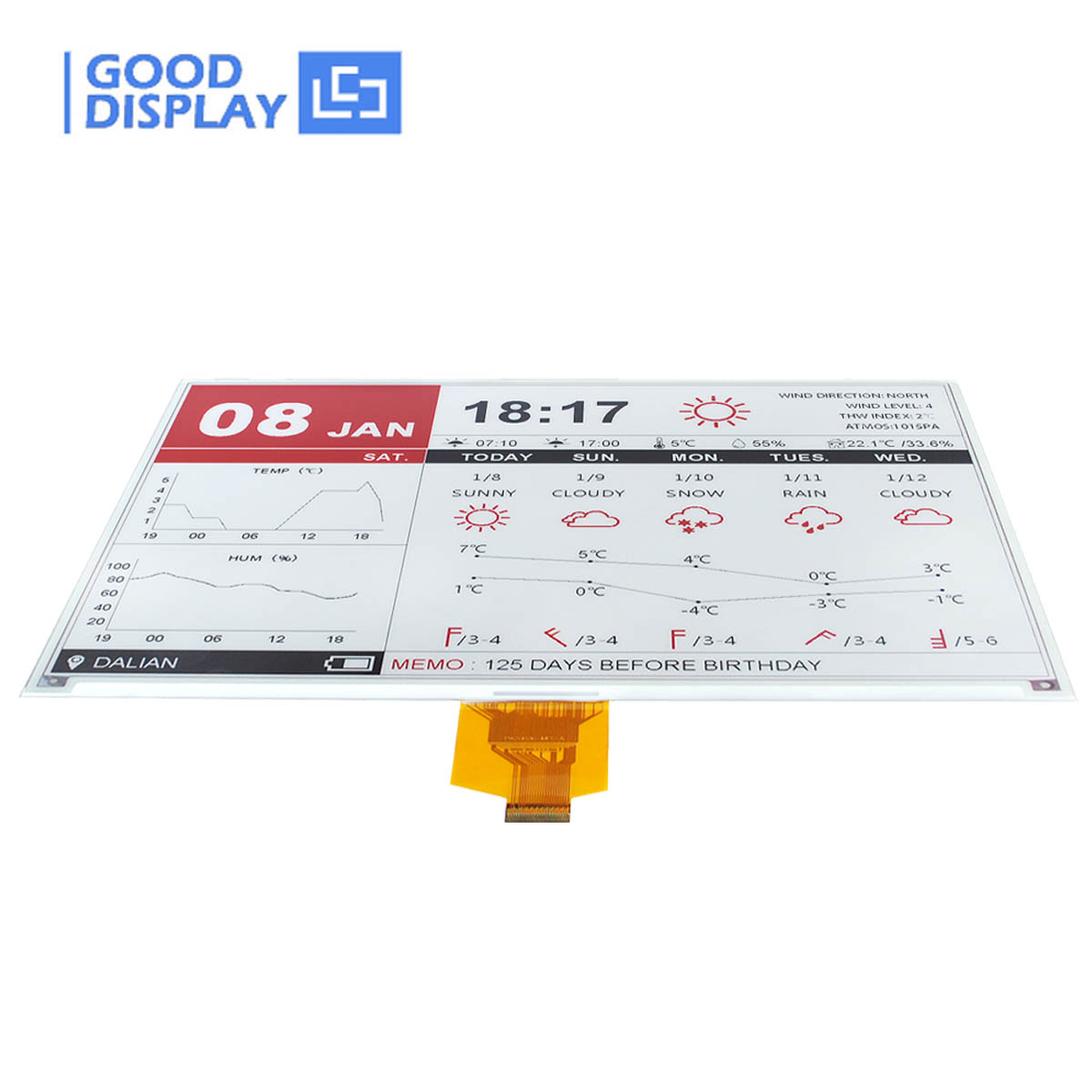 GoodDisplayCN's tweet photo. New Product 10.2 inch ePaper tri-color GDEQ102Z90
#GoodDisplay #EInk #largesize #lowpower #ESL #digitalsignage #GDEQ102Z90 #SPI https://t.co/tKRWjYFhLC