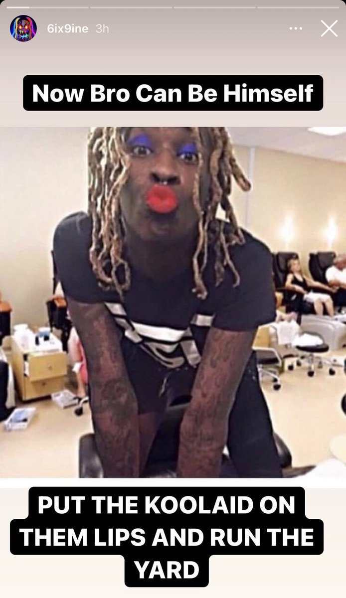 lottareds's tweet image. 6ix9ine’s IG stories about Young Thug beyond outta pocket