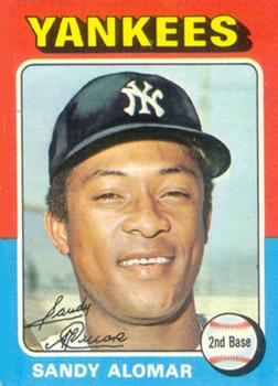 PaintedCap's tweet photo. Sandy Alomar
1975 #Topps #266
Artist’s Motivation: Purchased by #Yankees from #Angels, 7-8-74.
#PaintedCap Techniques: Logo improvisation (LI), Satin cap effect (SCaE), Side bill extension (SBE): portside. https://t.co/qbT9LopTCf