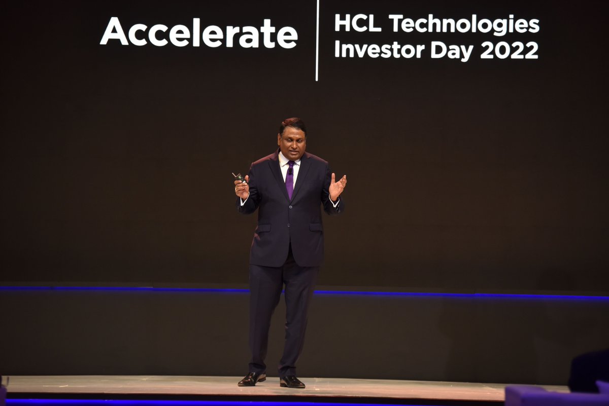 hcltech's tweet photo. “To be the digital partner of choice for the world's best businesses and the employer of choice for the world's top professionals.”
C Vijayakumar, CEO &amp; MD of HCL Tech outlines our strategic priorities at #HCLAccelerate Follow this space for more highlights. https://t.co/AP40YxQLw7