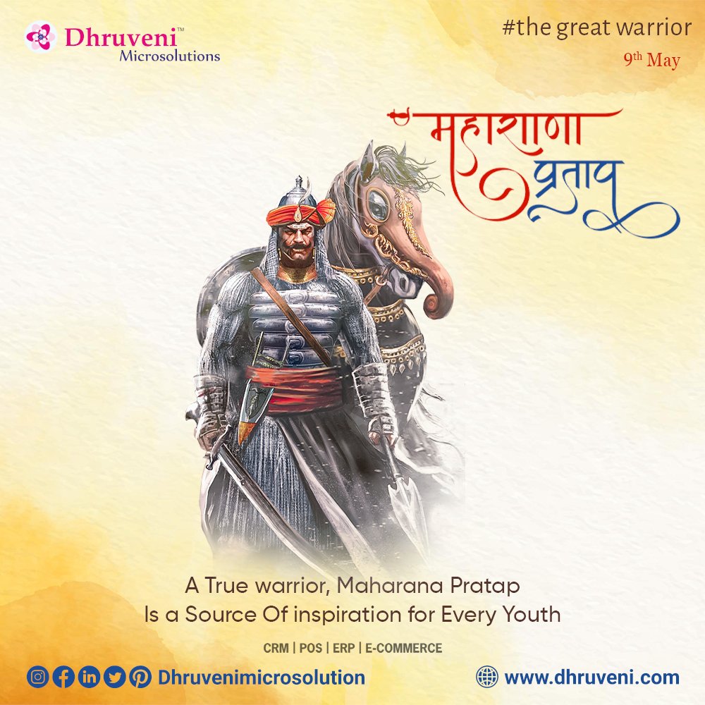 DhruveniMicro's tweet photo. Remembering the heroic Maharana Pratap on his birth anniversary 🙏

#indianhistory #historyofindia #maharanapratap #maharanapratapjayanti #maharanapratapjayanti2022 #maharanapratapsingh #maharanapratapjayanti🚩 #indichistory #indianhistorypics #dhruveni https://t.co/OUSgEBdSSS