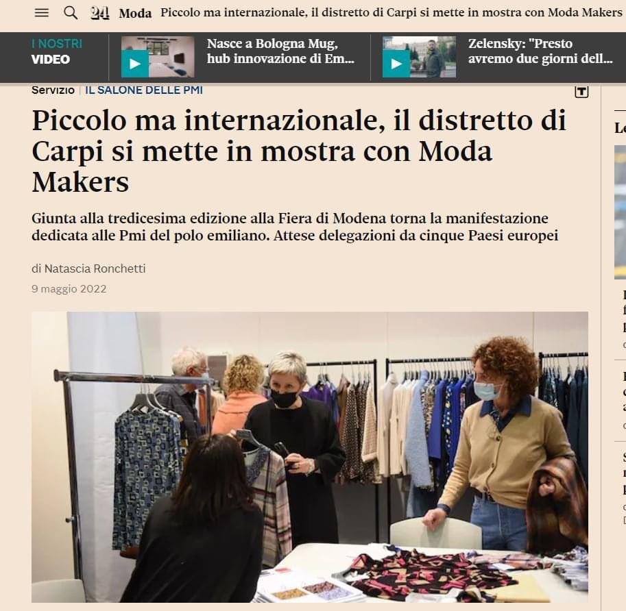 🌍 Piccolo ma Internazionale 🌍

Oggi e domani presso ModenaFiere si svolgerà la tredicesima edizione di Moda Makers Primavera Estate 2024

Notizia completa del Sole 24 Ore qui: bit.ly/3w8T8FE