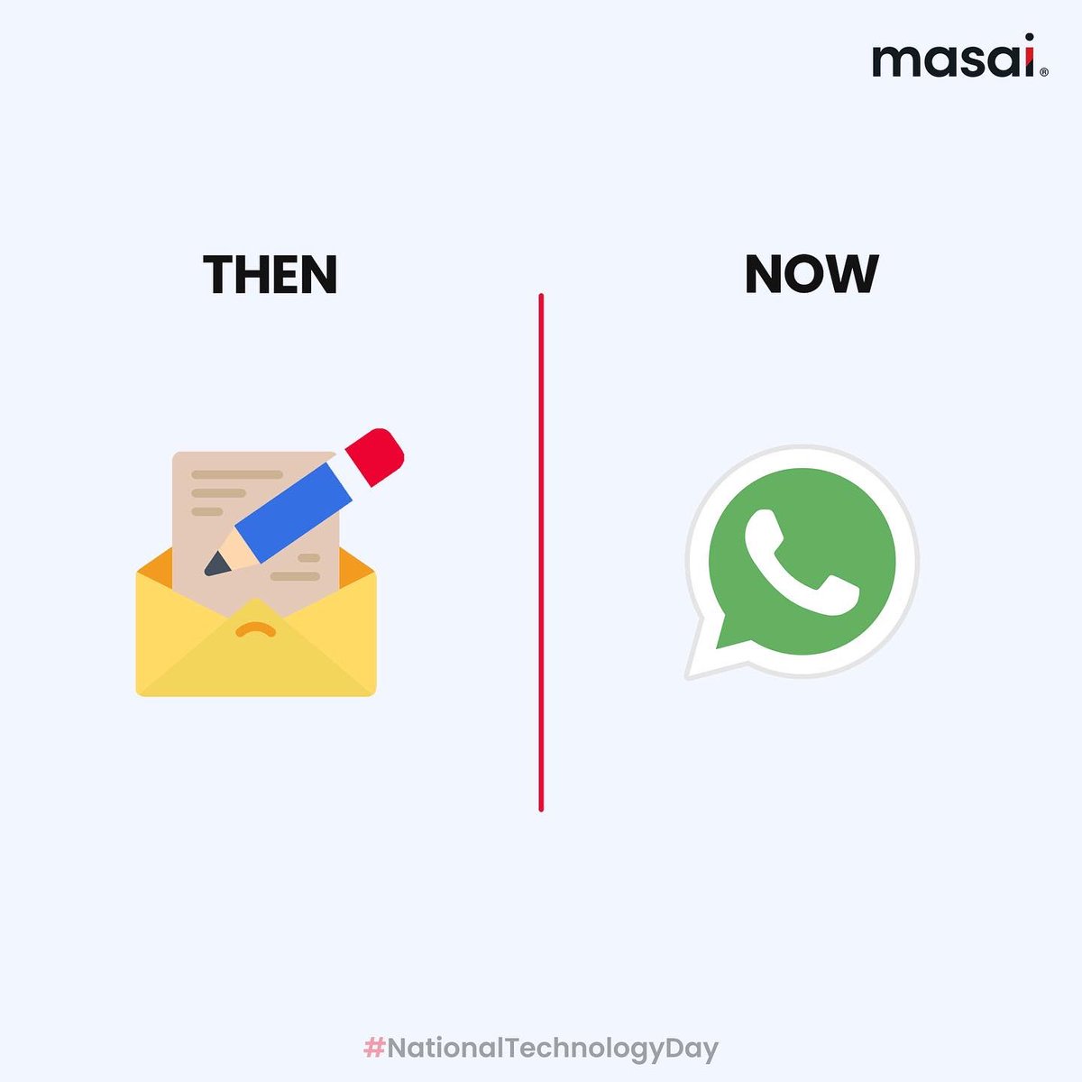 masaischool's tweet photo. Small innovations that snowball and create big changes! Saluting the way technology has changed our world and how we live, this #NationalTechnologyDay.

#sswatch #socialsamosa #socialmediadissect #NationalTechnologyDay2022 https://t.co/CI8AOXDYVv
