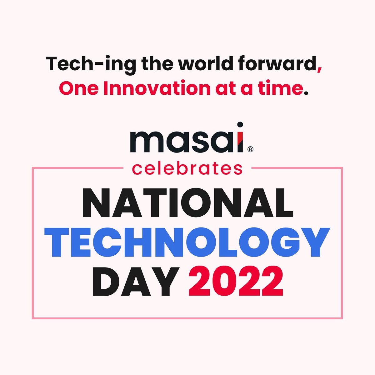masaischool's tweet photo. Small innovations that snowball and create big changes! Saluting the way technology has changed our world and how we live, this #NationalTechnologyDay.

#sswatch #socialsamosa #socialmediadissect #NationalTechnologyDay2022 https://t.co/CI8AOXDYVv