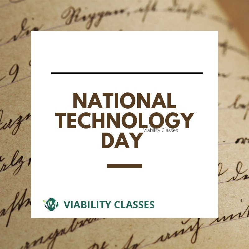 ViabilityC's tweet image. All the information that you want to know about National Technology day is given in this link 
facebook.com/38318663880509…

#NationalTechnologyDay 
#nationaltechnologyday2022 #viabilityclasses #APJAbdulKalam #nationalday #11thMay