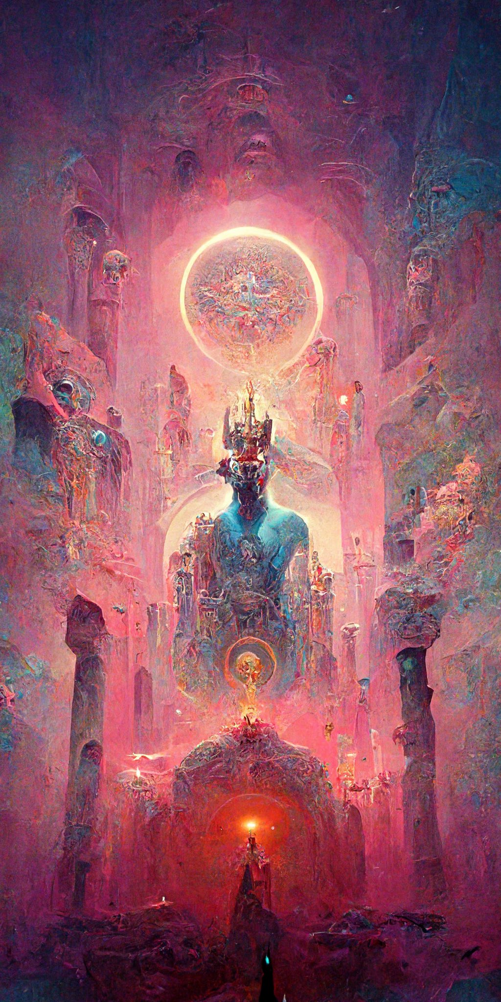 Andrei on twitter three levels of heaven aiartwork midjourney https