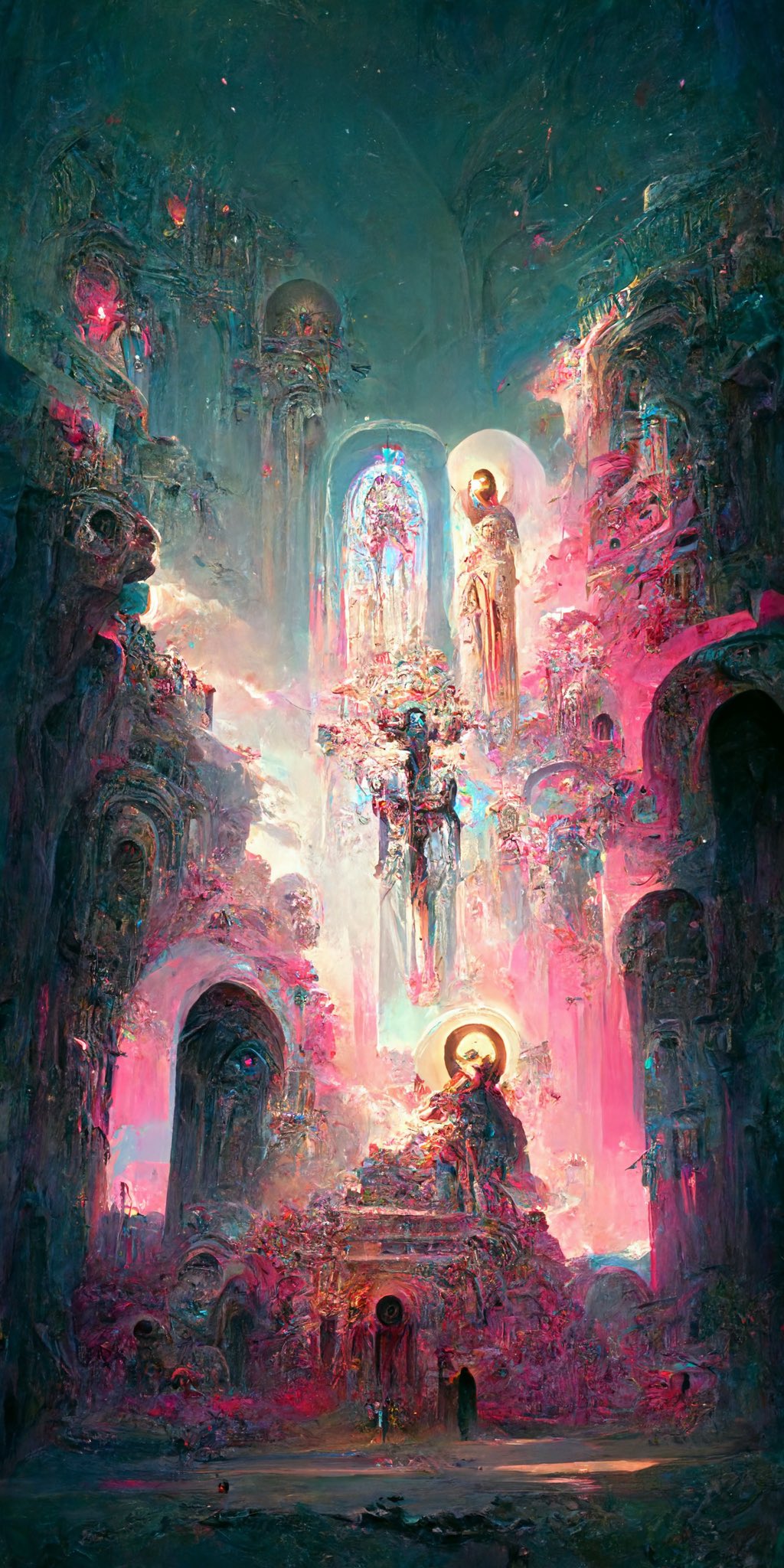 Andrei on twitter three levels of heaven aiartwork midjourney https