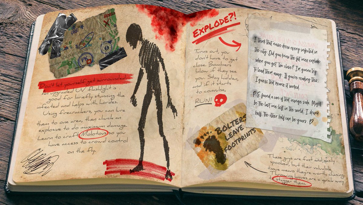 rycz's tweet photo. Learn how to survive against the infected or you won't make it very far in The City. "Avoid exploding" is always good advice. #DyingLight2 #DL2Contest https://t.co/5Liw237yk0