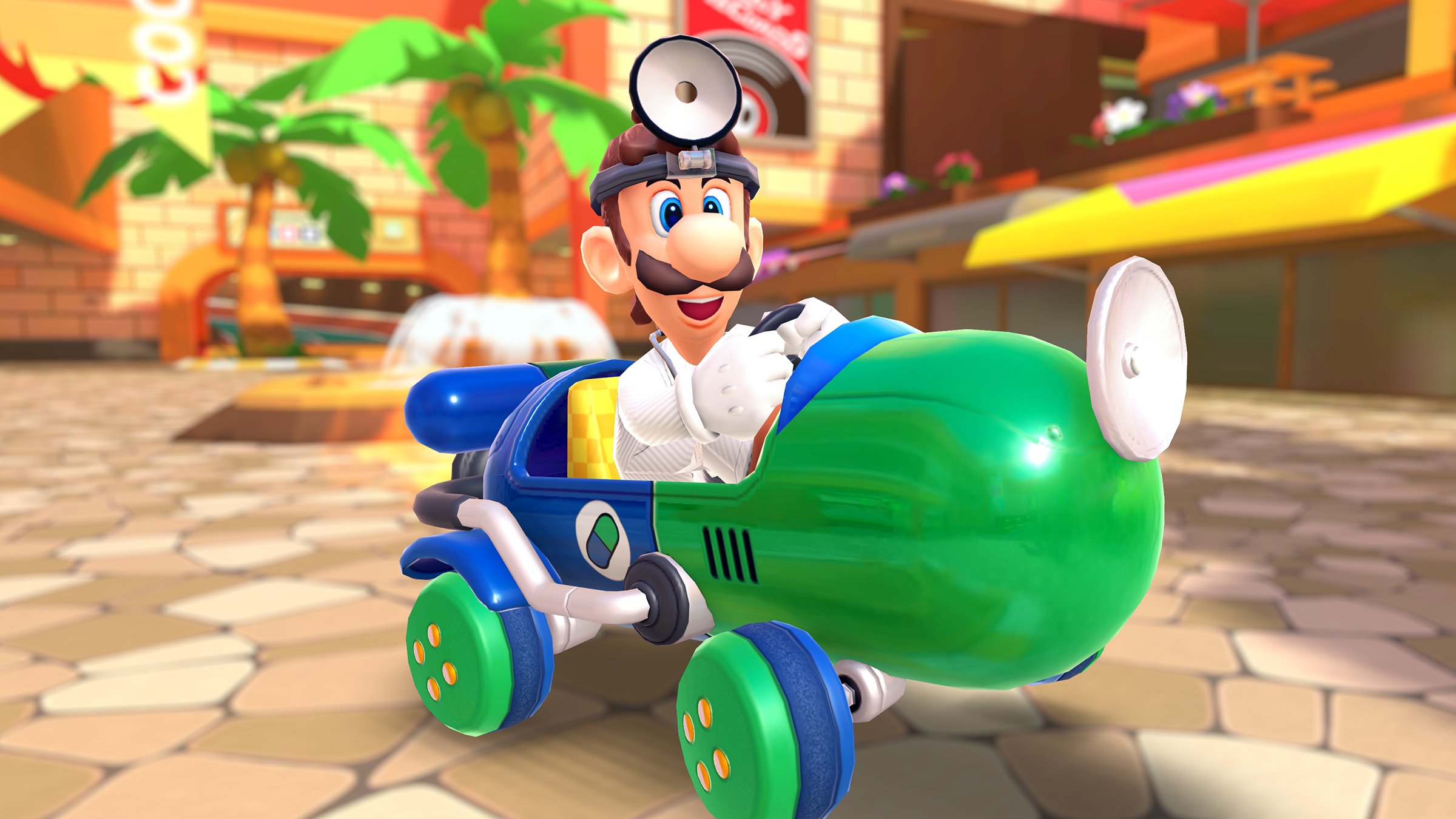 تويتر マリオカート ツアー على تويتر 忘れちゃいけないこの男 ドクタールイージ がツアー後半に参戦だ ルイージカラーに カスタマイズした愛車 ブルーグリーンカプセル と共に新登場 マリオカートツアー T Co Mra80k8ape