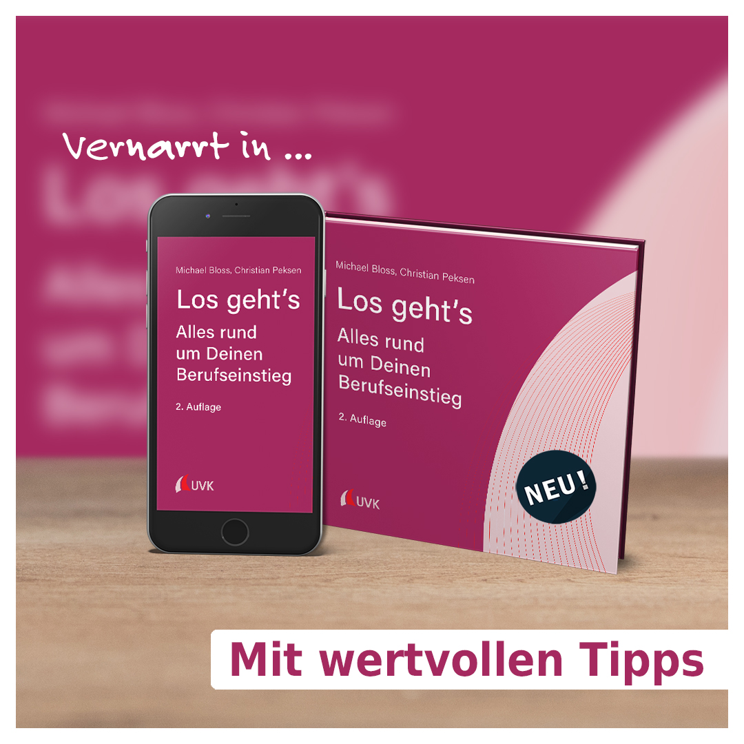 uvk_verlag's tweet photo. In "Los geht's!" dreht sich alles um den richtigen #Berufseinstieg. Die Autoren geben hierzu wertvolle Tipps und lassen Fach- und Führungskräfte zu Wort kommen:
https://t.co/988u2mQf4o

#uvkverlag #Neuerscheinung #vernarrtinwissen #Berufsbeginn #Probezeit #karriere #berufsstart https://t.co/6yuwl391EF