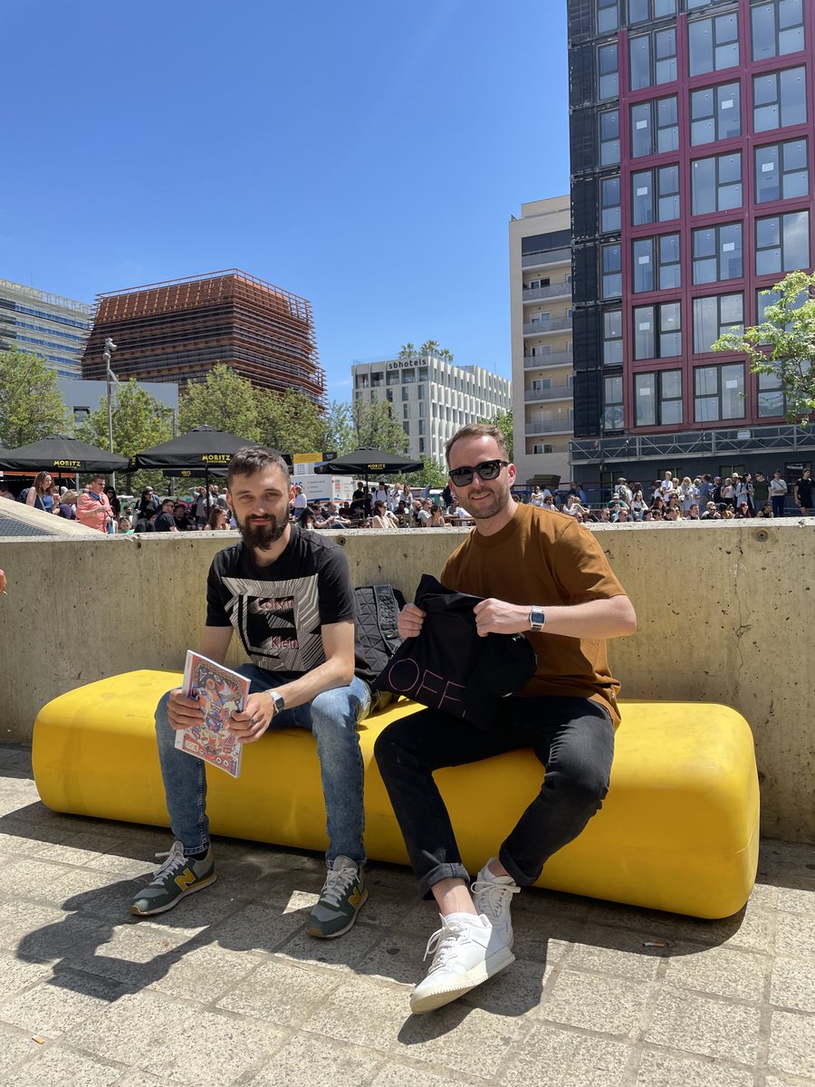 promiseo_sk's tweet photo. OFFFine conferences are back! Our graphic designers Marek & Jaro decided to learn from the best. At @OFFFest in Barcelona, they gathered inspiration from the top talents in creativity and design, and brought back ideas we can’t wait to sink our teeth into.
#OFFF2022 https://t.co/5OxRuQpse4