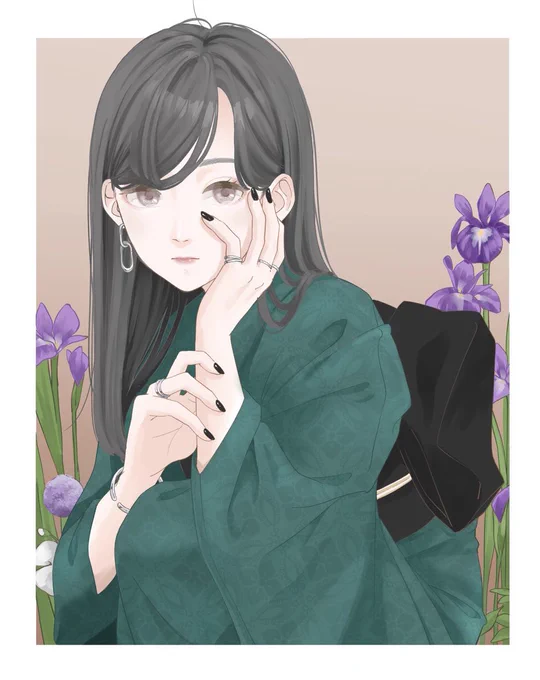 菖蒲  #イラスト