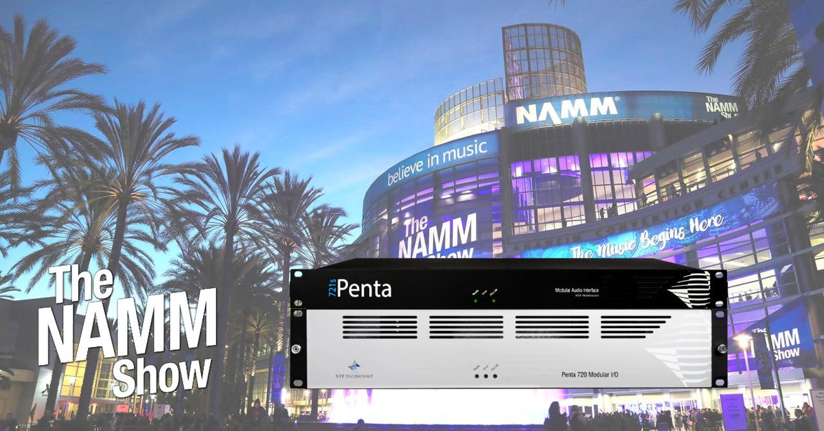 NTP_Technology's tweet photo. The pandemic managed to get NAMM cancelled last year and also move it from its usual January slot to June this year. Please find us at Booth #14714! 😃

Read more: https://t.co/BDsOA1yUSf

#ntptechnology #audiorouting #dantespokenhere #penta720 #penta721s #nammshow #namm2022 https://t.co/RIDWq7iVIx