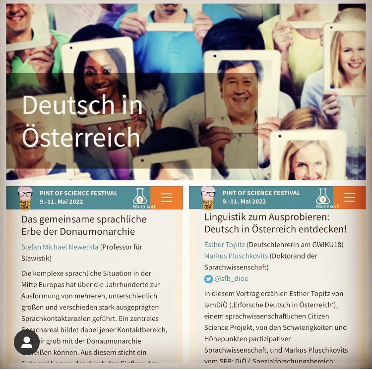 schnizzl's tweet photo. Letzter Tag bei @pintofscienceAT! Zum Abschluss geht es um österreichisches Deutsch - also ein Mysterium, das zumindest bei Zugereisten zuweilen für Verwirrung sorgt.
19:00-21:00, GRU
🎟 https://t.co/29NZ6eGBGd
#obi #auffi #aussi #eini #firi #oida #Oesterreich @sfb_dioe https://t.co/oUSXZy387m