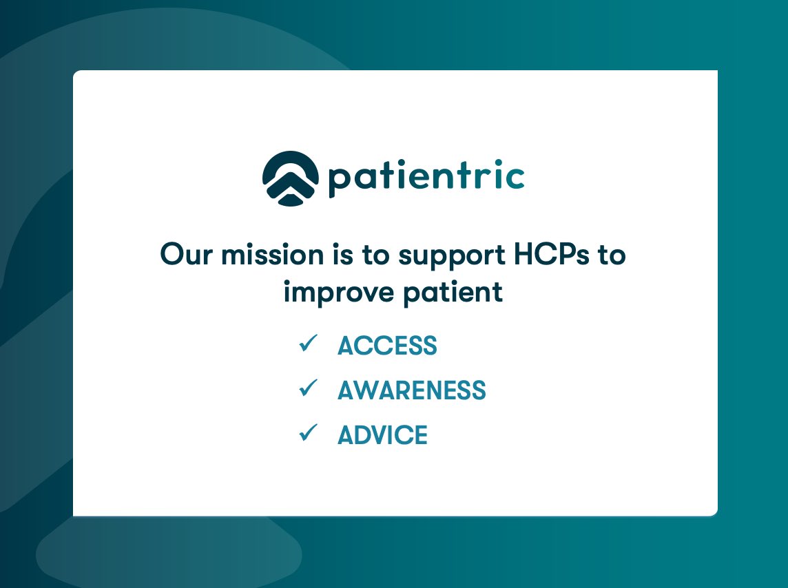 Our mission is to make U.K. healthcare services more convenient and accessible to patients 
#access #awareness #advice #patientcentric