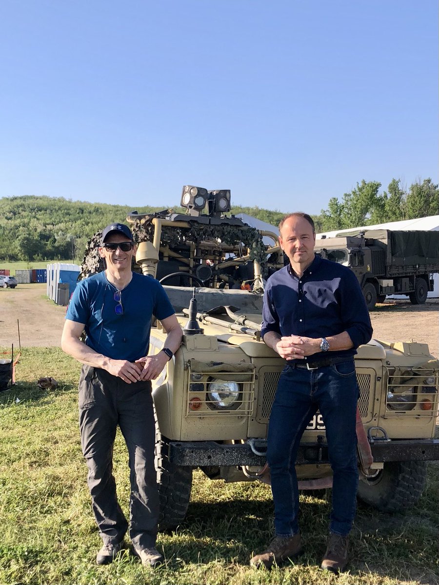 SwainITV's tweet photo. Morning from North Macedonia. Back with ⁦@rovingcameraman⁩ in a fascinating location with ⁦@16AirAssltBCT⁩ #NATO ⁦@GMB⁩ ⁦@susannareid100⁩ https://t.co/gCSy6ALb7u