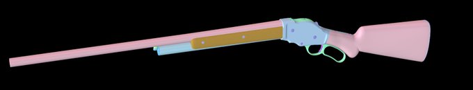 新3Dてっぽしんちょく
だいたい形できました。
#3DCG 