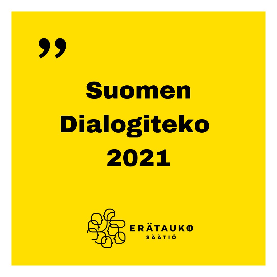 Pesäpuu on saanut <a href="/ErataukoSaatio/">Erätauko-säätiö</a>'ltä Suomen dialogiteko 2021 -tunnustuksen demokratian vahvistamisesta. Kiitämme tunnustuksesta ja vaikuttavasta työstä rakentavan keskustelun edistämisestä Suomessa.
Lue miten Pesäpuu on hyödyntänyt Erätauko-keskusteluja👉 pesapuu.fi/2022/05/pesapu…