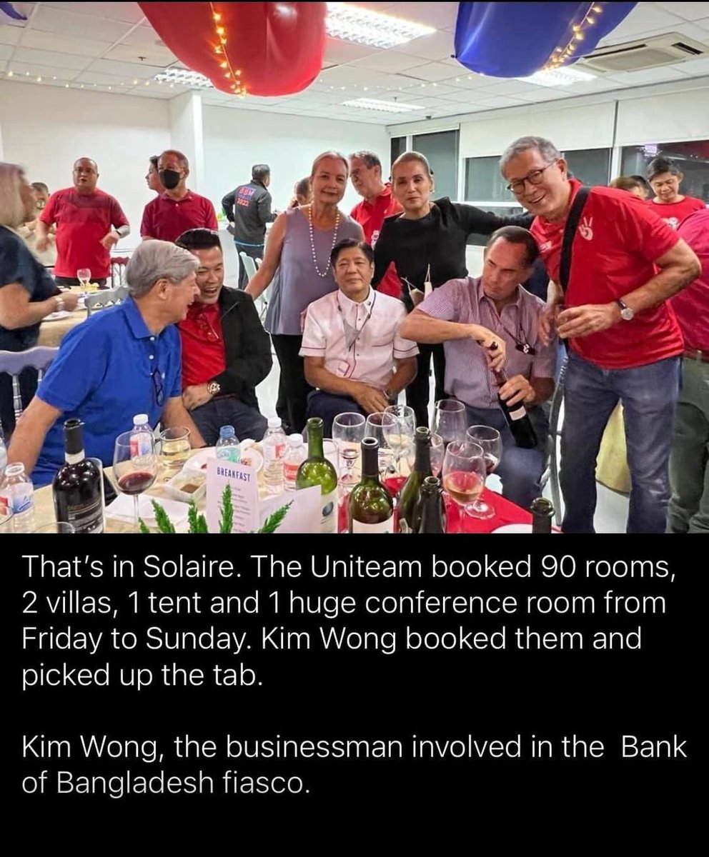 MDC09264737's tweet photo. And their extravagance begins. 

For the rest of the 28M who voted for him, bakit di kayo kasama dito? Because it was never about you and the country. It was only about him, his family, and his friends. https://t.co/CuNK3YMcGz