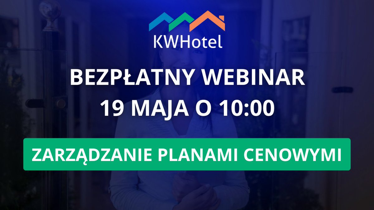 KWHotelPL's tweet photo. 19.05.2022 o godz. 10:00 🎯 Webinar z zarządzania planami cenowymi w KWHotel. Prowadzi Kajetan Woyciechowski, zapraszamy! ▶▶▶ https://t.co/KoBQh2zDOS https://t.co/4M3cyLJfuw