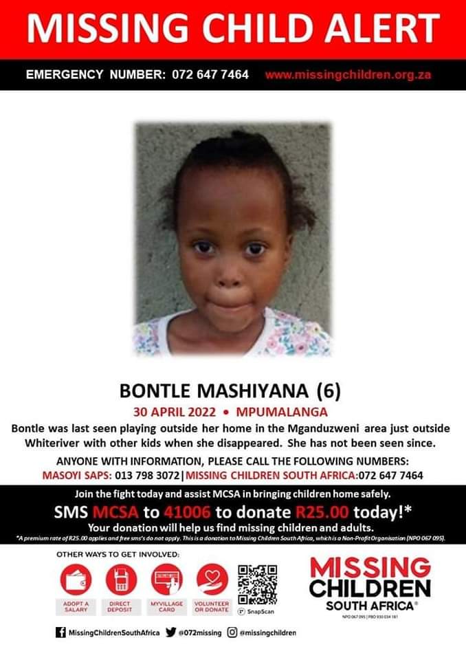 mwelimasilela's tweet photo. This is the guy who was last seen with Bontle Mashiyane, the 6 year-old girl from Mgaduzweni near Whiteriver in Mpumalanga who's been missing for 11 days now. Collen Hlongwane is said to be an exconvict, please call your nearest police or Masoyi police station when you see him. https://t.co/yMMdNyljJa