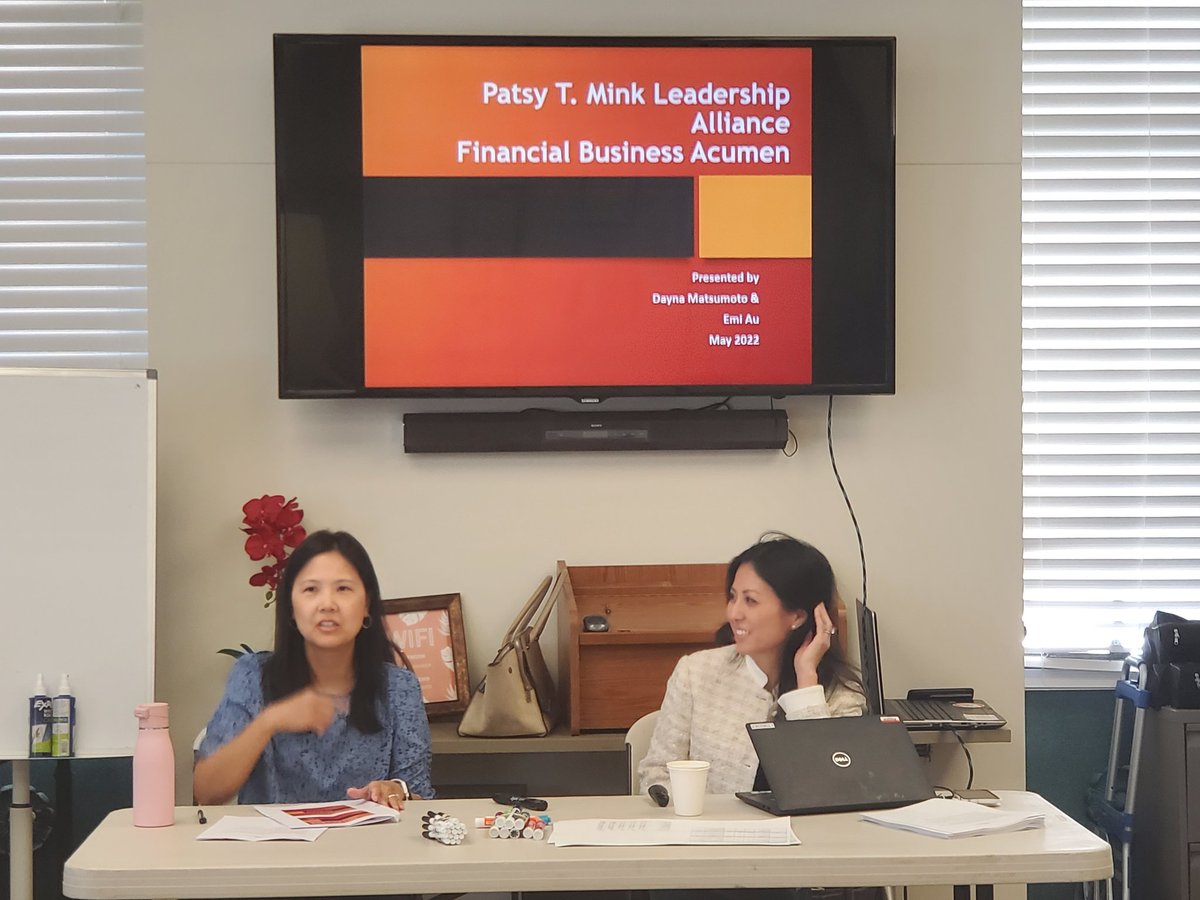 DaphneOkunaga's tweet photo. Today was our last #PTMLA session and I learned a useful exercise that I plan on doing with my class next year to strengthen the data portion of their presentation. Mahalo to @CPBHawaii Dayna Matsumoto and @asbhawaii Emi Au for leading this session on Business Acumen. #808educate https://t.co/TQeuTusVIh