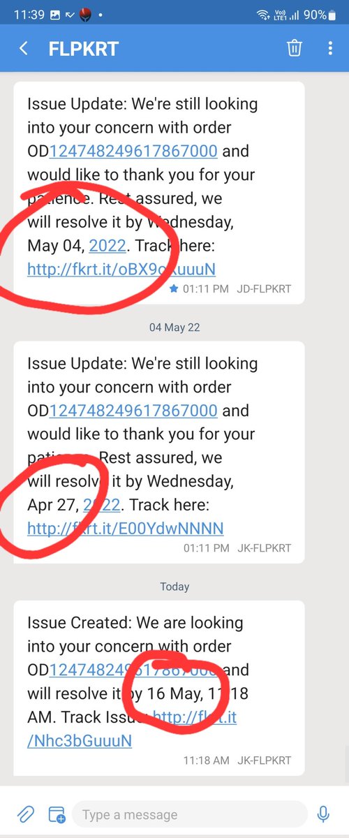 DharmArora's tweet photo. @flipkartsupport is a sham, 27 april, 4 may. 16 may, only dates to resolve Rs. 500,  product for which was never delivered. @Flipkart #flipkart https://t.co/I5bbmsycUO