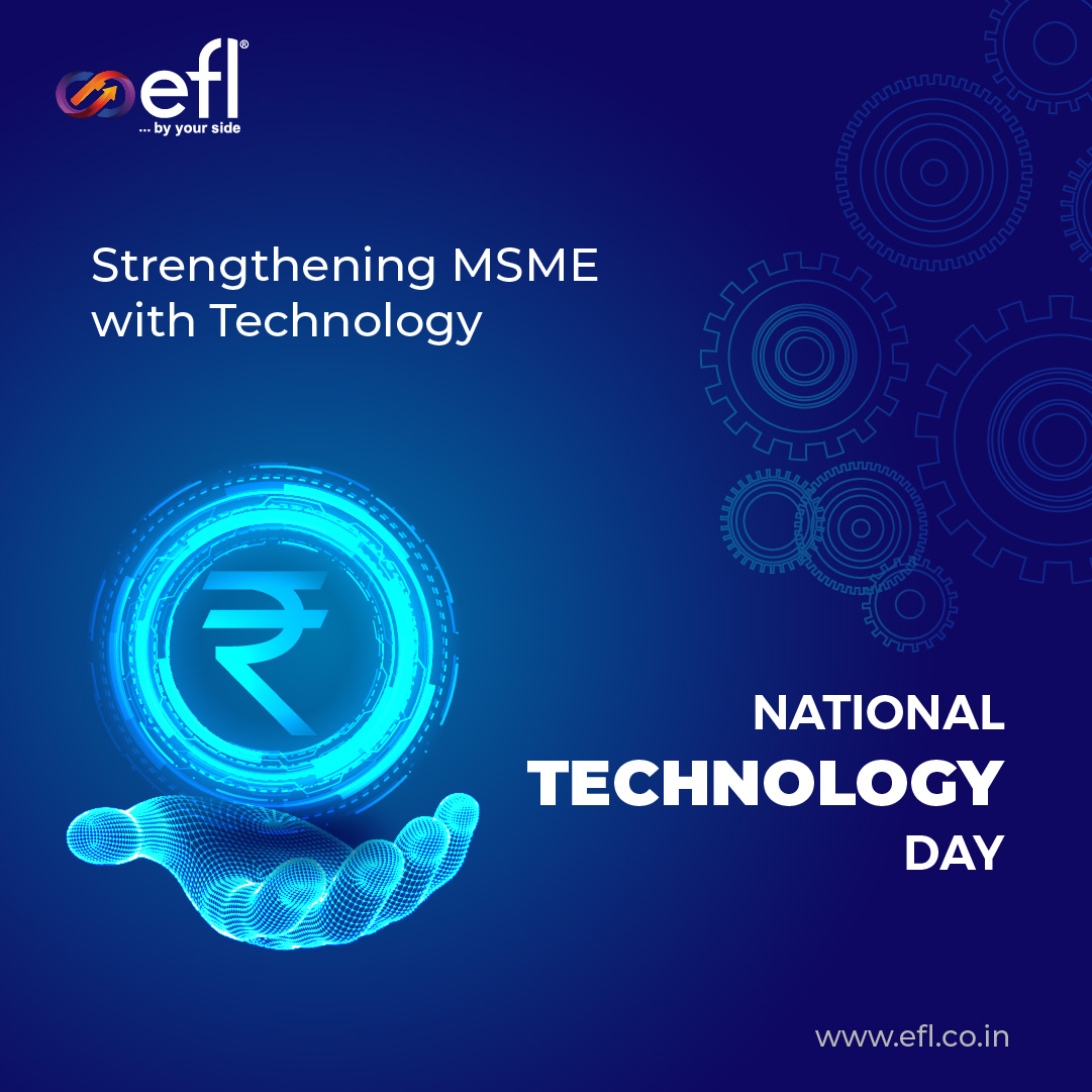 we_EFL's tweet photo. Technology is the base of development in industries. On this technology day, embrace the modernization in your business with #ElectronicaFinance.
#efl #industrialloans #technology #business #innovation #industries #nationaltechnologyday #eflindia #eflcommitment #EFLByYourSide https://t.co/vVSteB8yH7