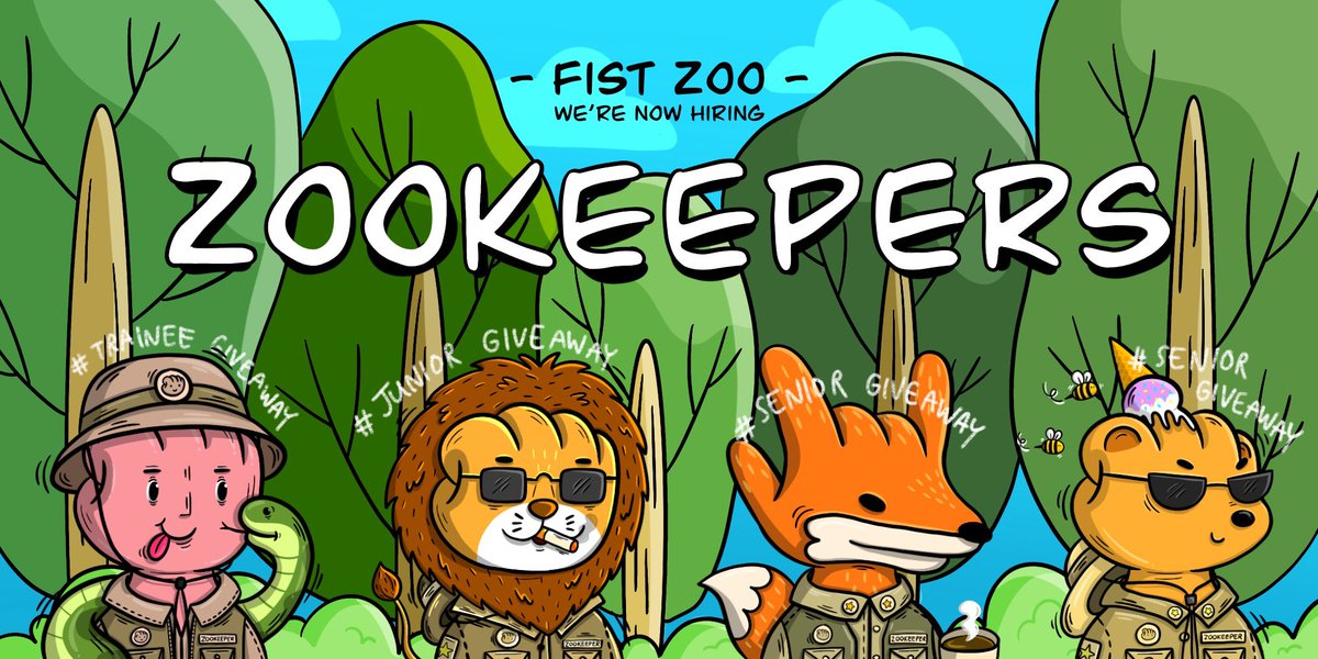 We’re hiring zookeepers ✊🏻🐒 on <a href="/ParasHQ/">Paras 🟩🟧</a> 
This is first giveaway in FIST ZOO!! x Animal Creators
paras.id/token/x.paras.…

Come to join with us to get more giveaways 
discord.gg/gnFEjECcnn

#giveaway #nft #NFTs #NFTCommunity #JPTHnearnft #NFTJapan #NFTTHAILAND #NFTGiveaway