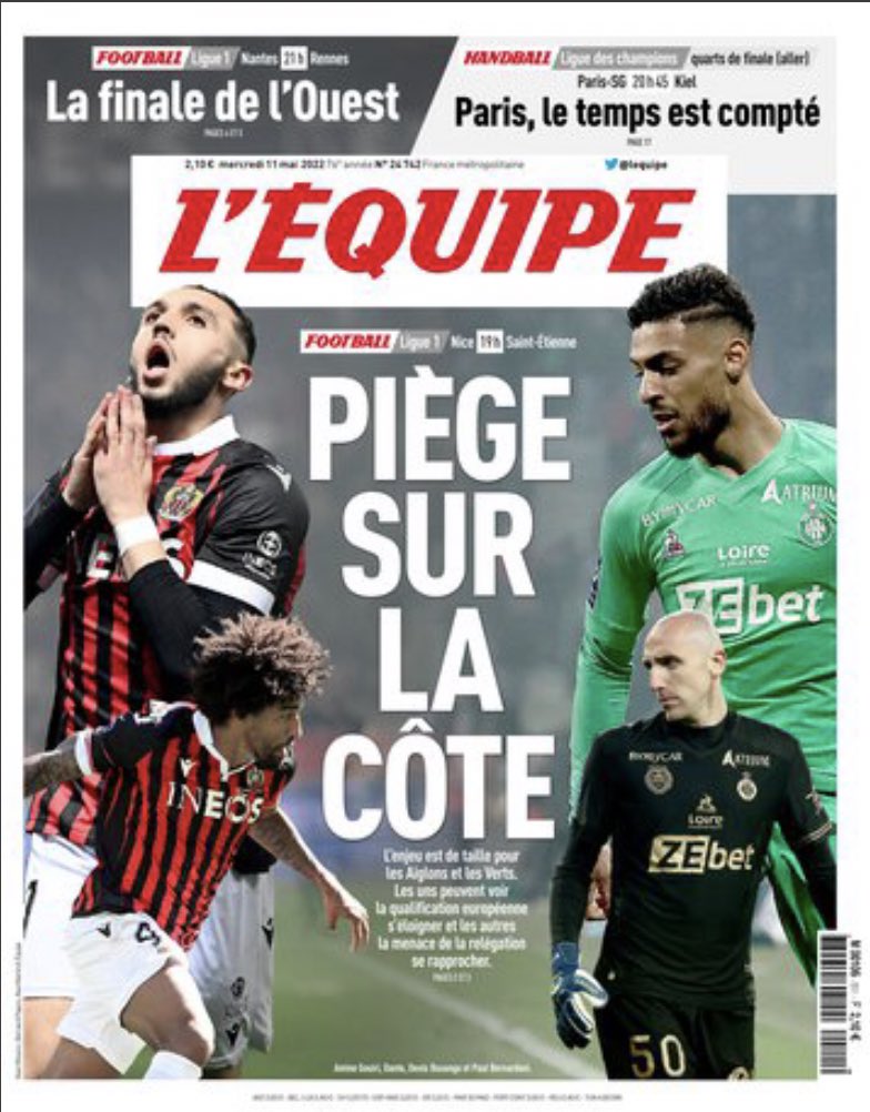 LaBrique's tweet photo. Malheur aux vaincus ! Bonheur pour l'@estac_officiel ?
#AllezNice #maintien en @Ligue1UberEats ! (histoire de profiter du triplé d'@IUgbo samedi prochain sans pression ! https://t.co/cOi07i4eFY