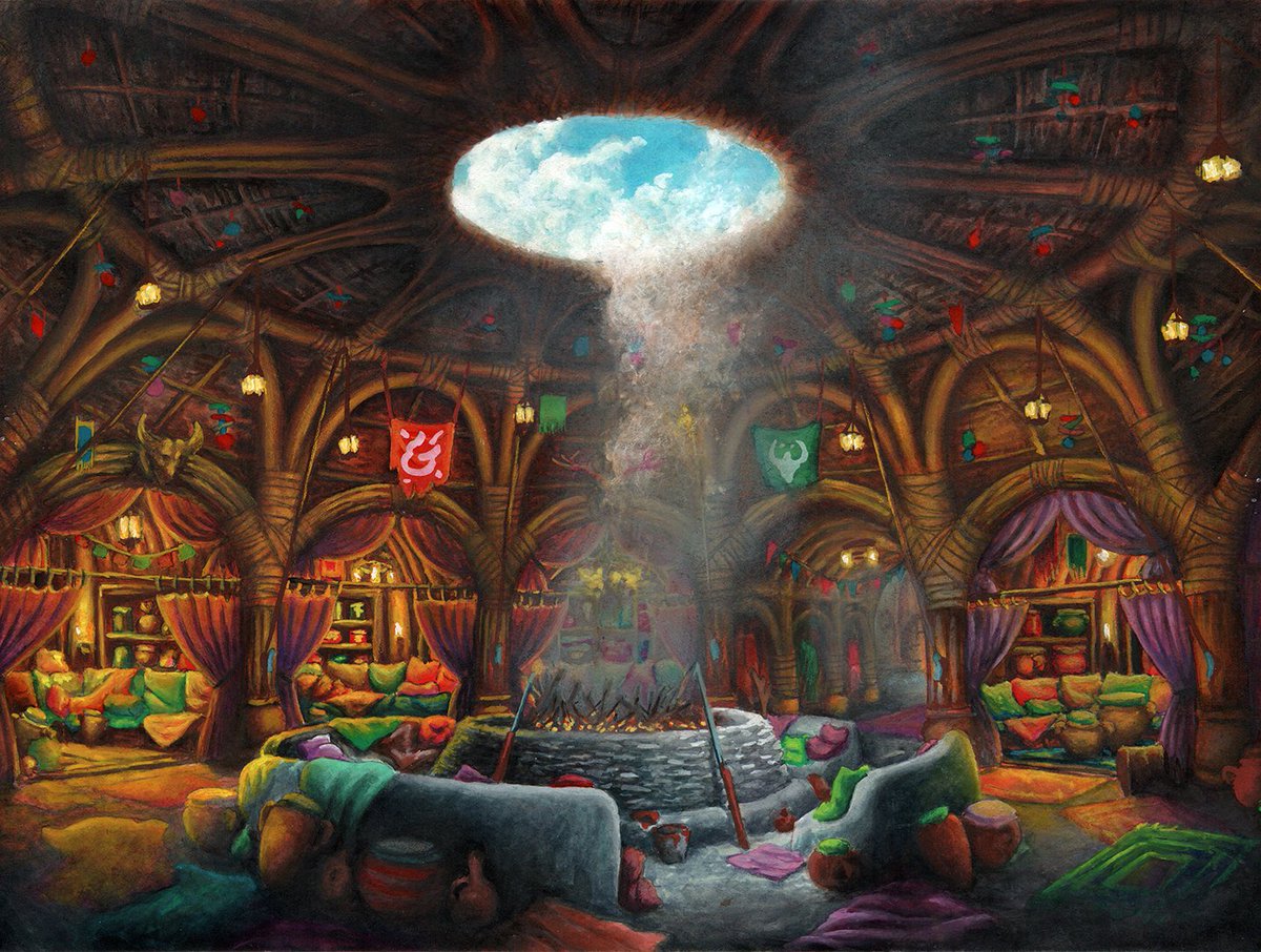 JustinSadur's tweet photo. The Round House. Mixed media. Mostly gouache over marker. 

#art #painting #gouache https://t.co/ofPn11iGvD
