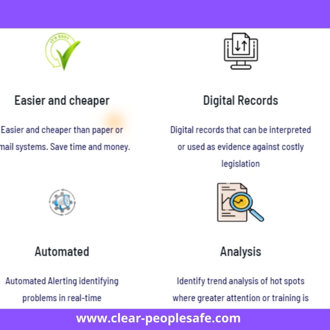 Clearpeoplesafe's tweet photo. Clear-peoplesafe is health &amp; safety compliance management software providing solutions in premises, risk and personnel management.

Clear-peoplesafe features the following:

✅ Risk Assessment
✅ Asset Management
✅ Document Management
https://t.co/iYXEG02kFR https://t.co/WCc5Gog8FA